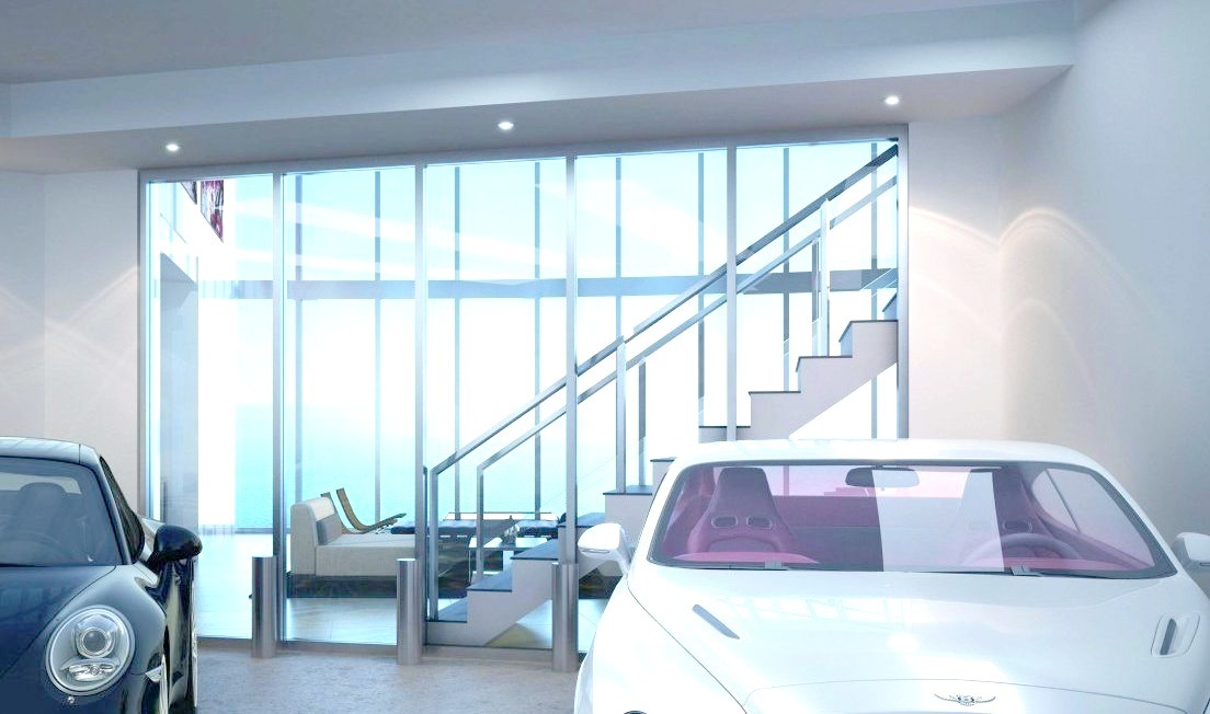 Bentley and Porsche within a Penthouse