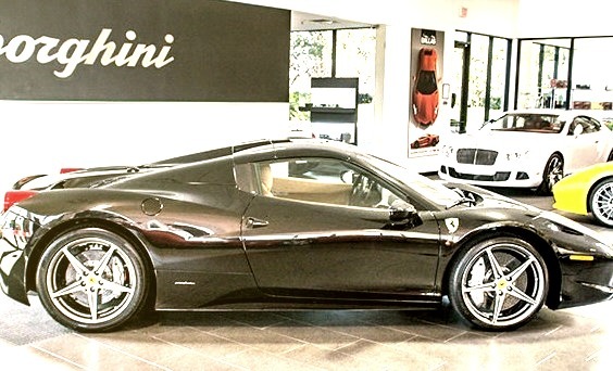Ferrari in a Super Luxury Showroom