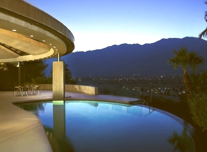 Pool and Mansion with a View