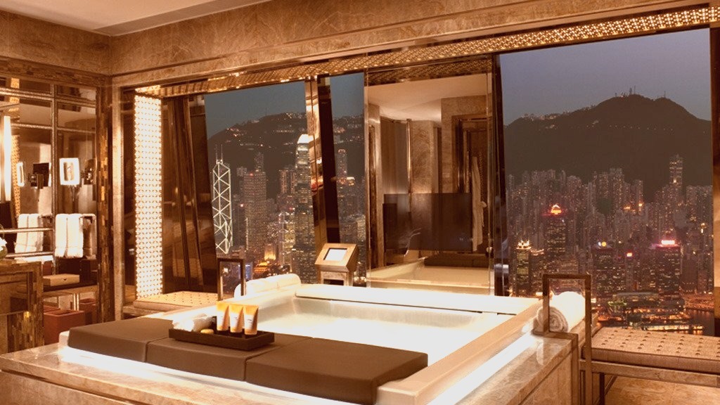 Bathroom, Elegance, City View, Interior, View From Above
